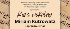 Kurs wokalny 24.10.2024 godz.17.00 zdjęcie sopranistki