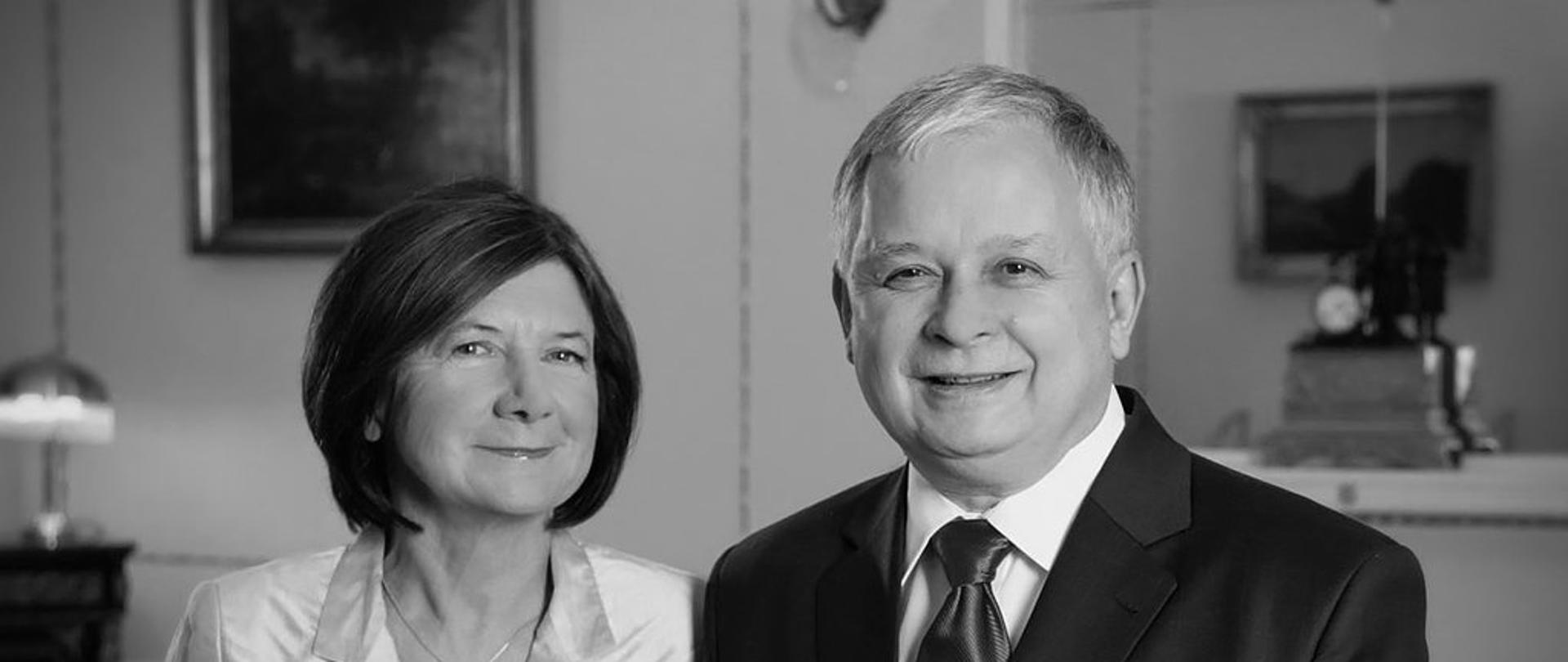 President of Poland Lech Kaczyński and the First Lady Maria Kaczyńska 