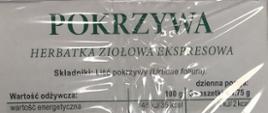 Pokrzywa BIOFIX - opakowanie z tyłu