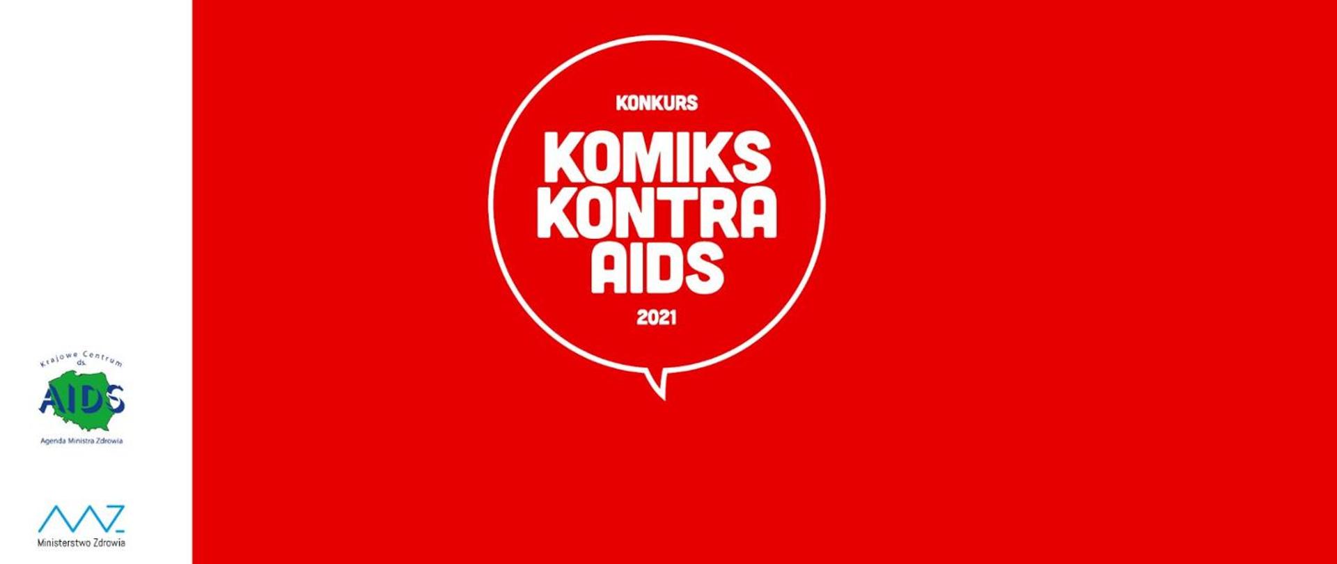 Logo konkursu na komiks dotyczący problematyki HIV/AIDS