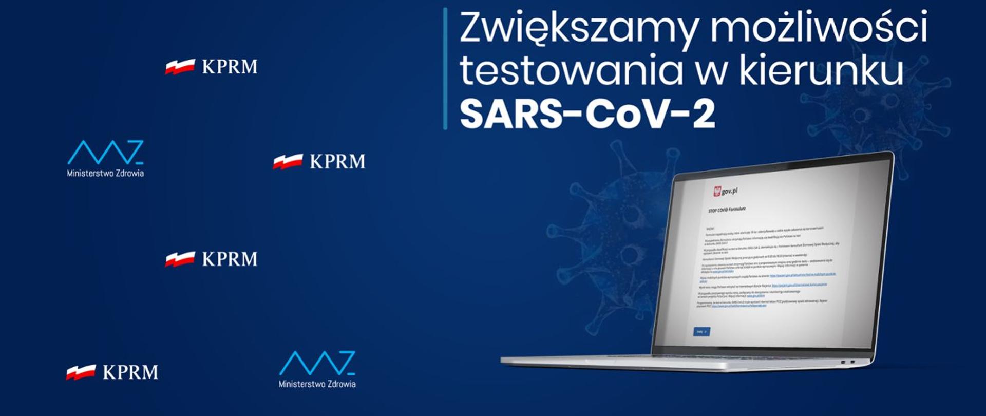 baner zachęcający do testowania w kierunku wykrycia SARS-0CoV-2