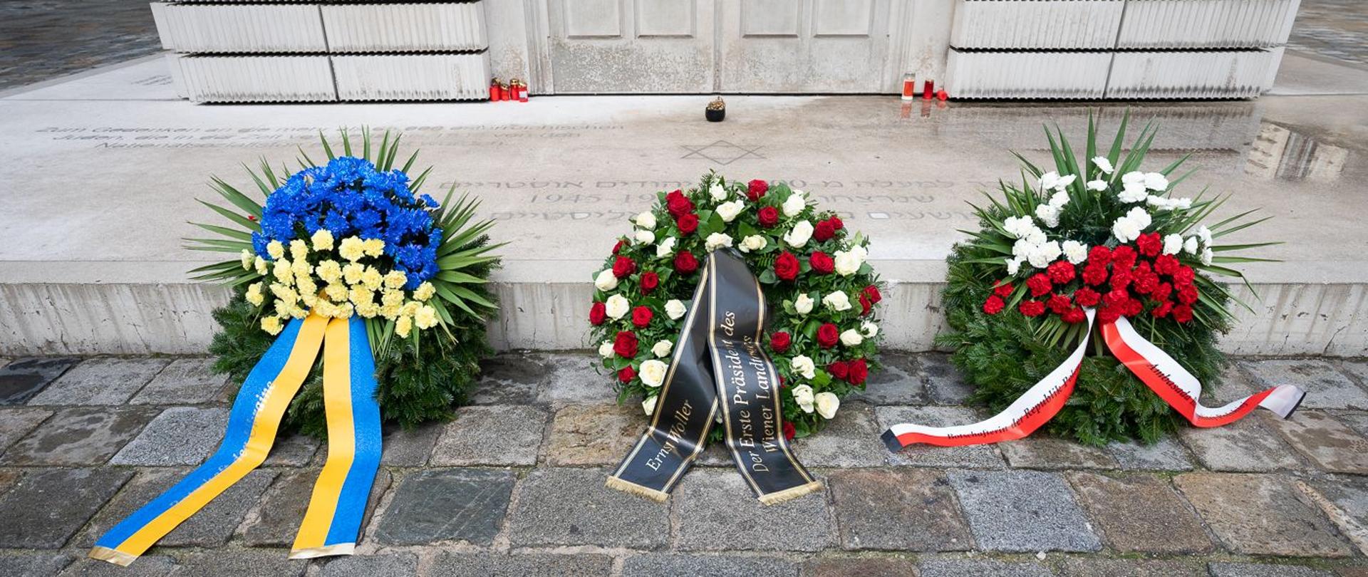 LTP Ernst Woller - internationaler Tag des Gedenkens an die Opfer des Holocaust - Mahnmal für die österreichischen jüdischen Opfer 