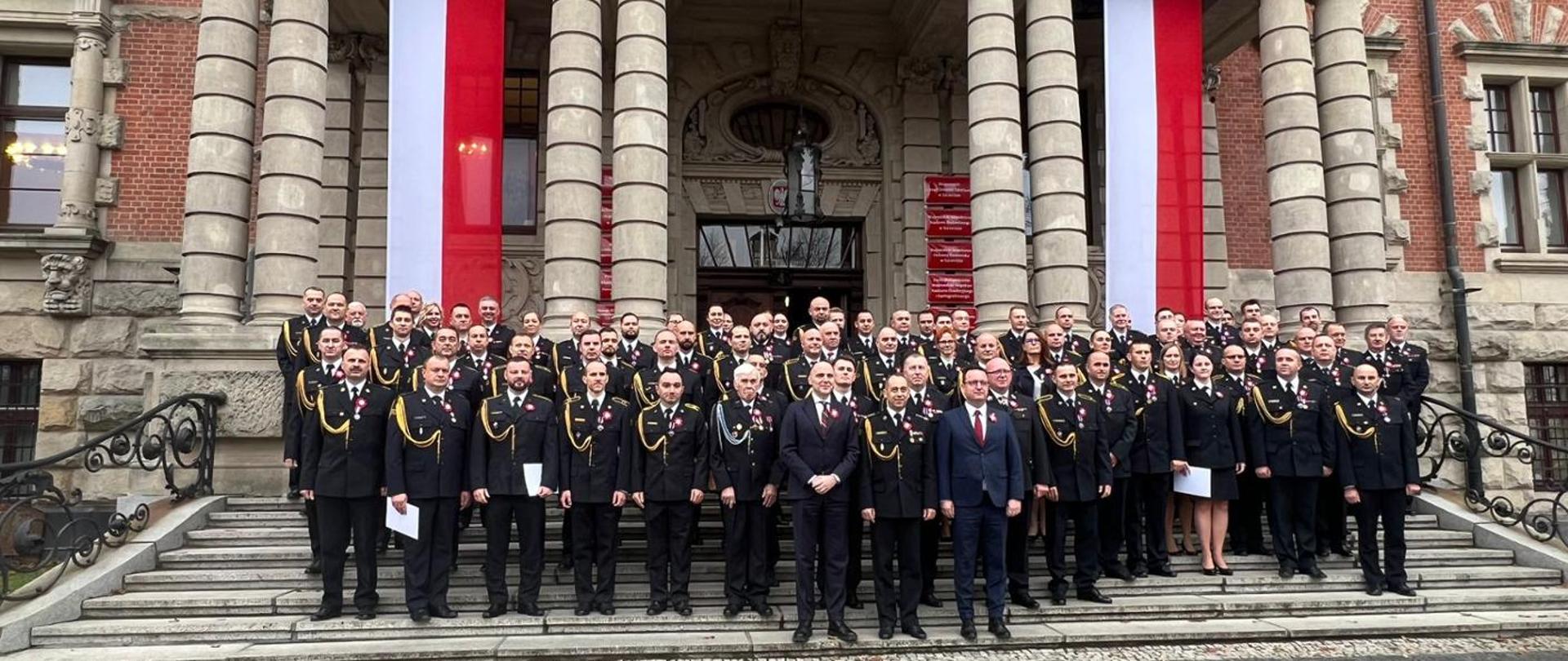 Uroczysta zbiórka z okazji Narodowego Święta Niepodległości.