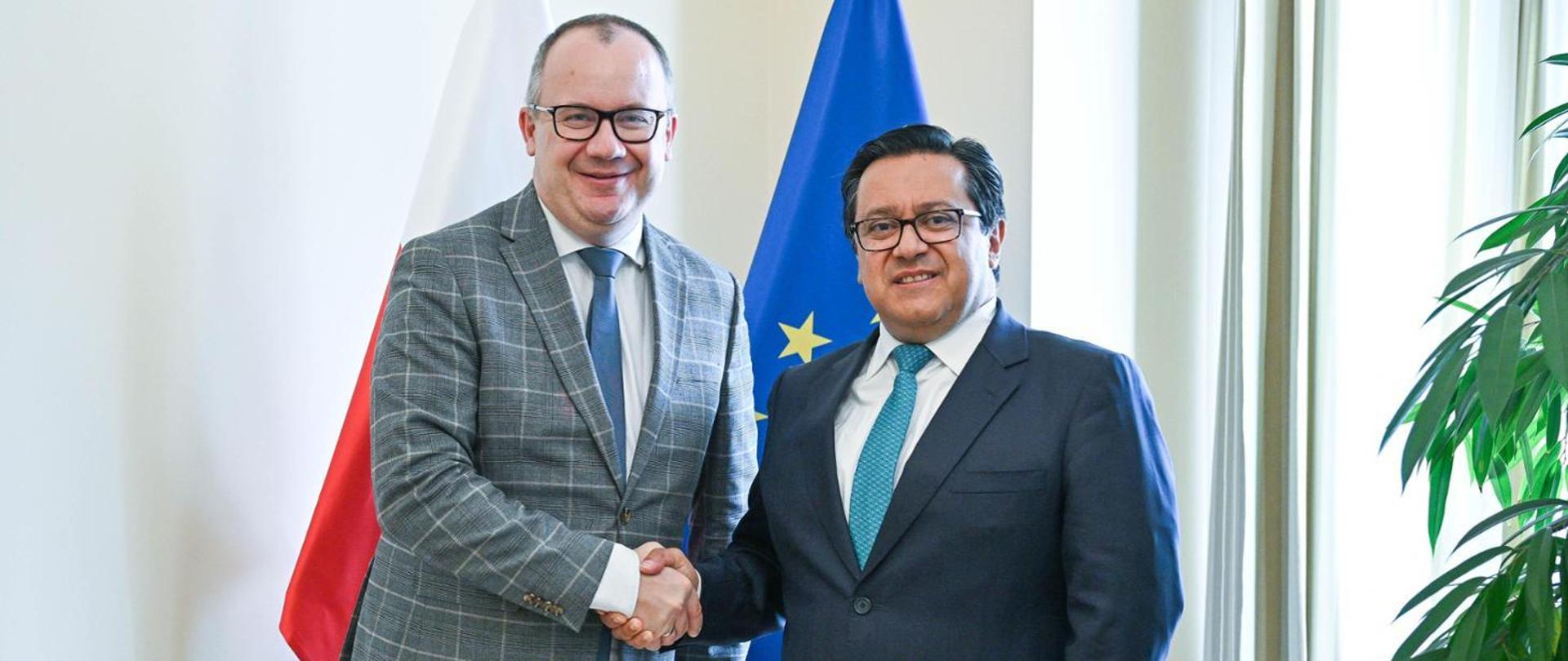 Minister of Justice Adam Bodnar met with the Ambassador of Mexico, Juan Sandoval Mendiolea