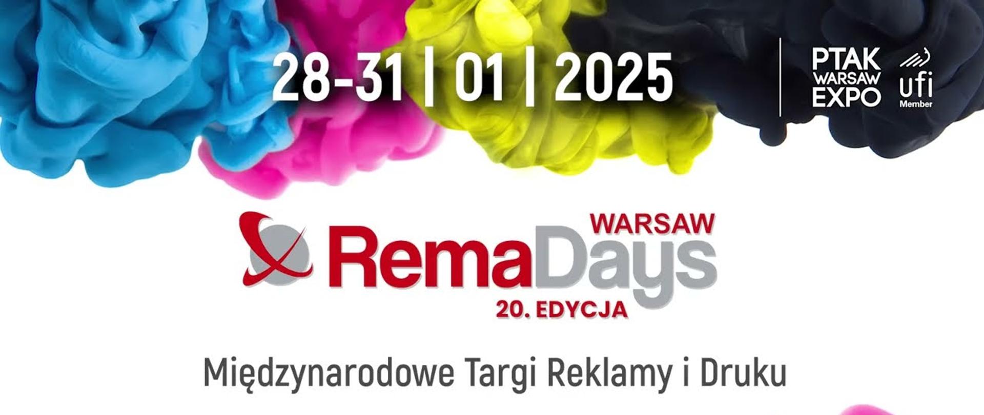 Wielobarwny plakat promujący wydarzenie w dniach 28-31.01.2025 w Ptak Warsaw Expo