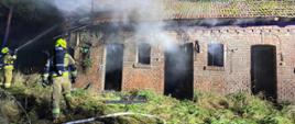 Pożar budynku gospodarczego w miejscowości Skalbmierz