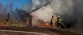 Pożar budynku w miejscowości Oszkinie, Gmina Puńsk