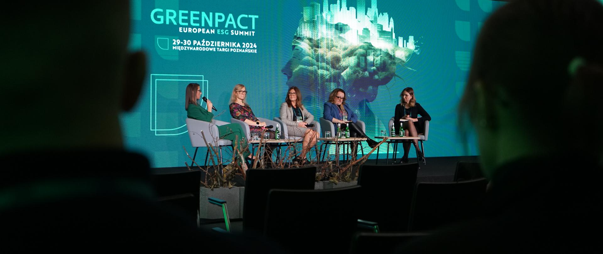 Prezes Wód Polskich Joanna Kopczyńska wzięła udział w debacie podczas kongresu GREENPACT w Poznaniu