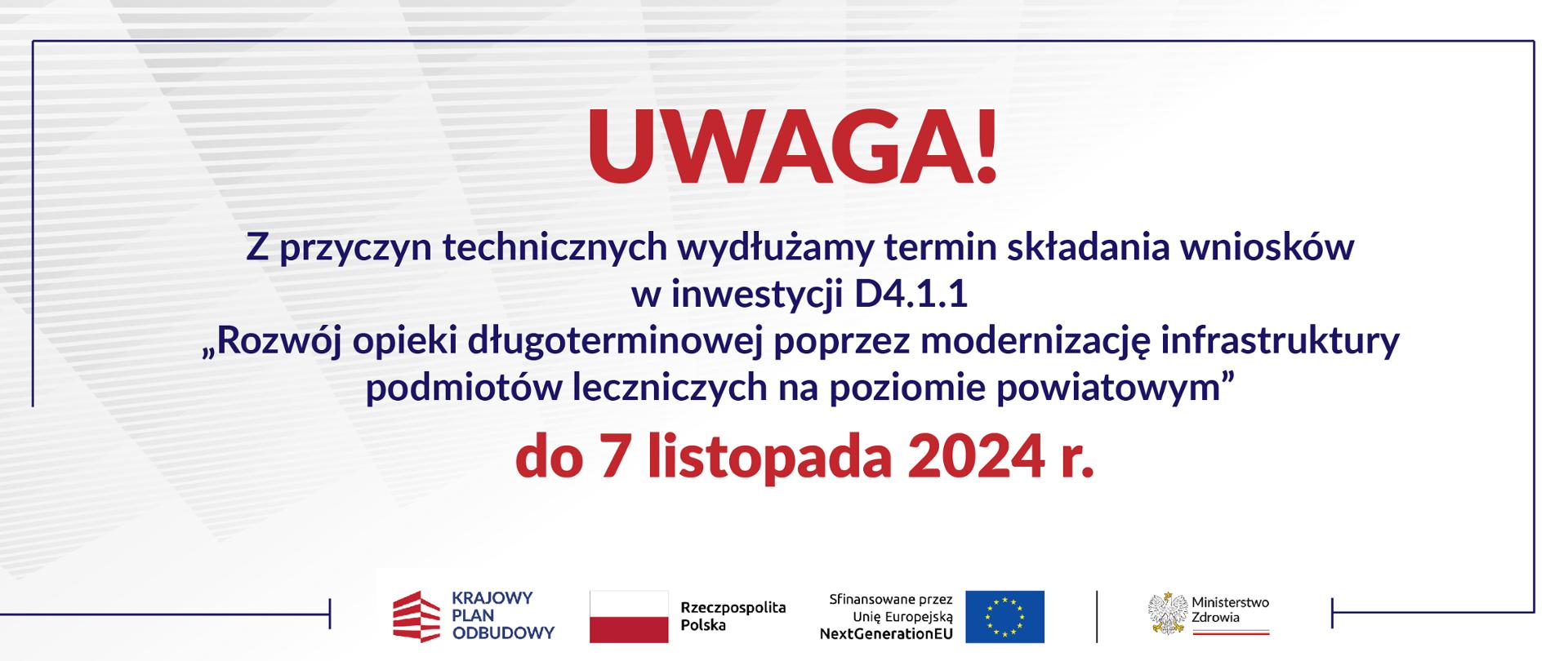 wydłużenie terminu