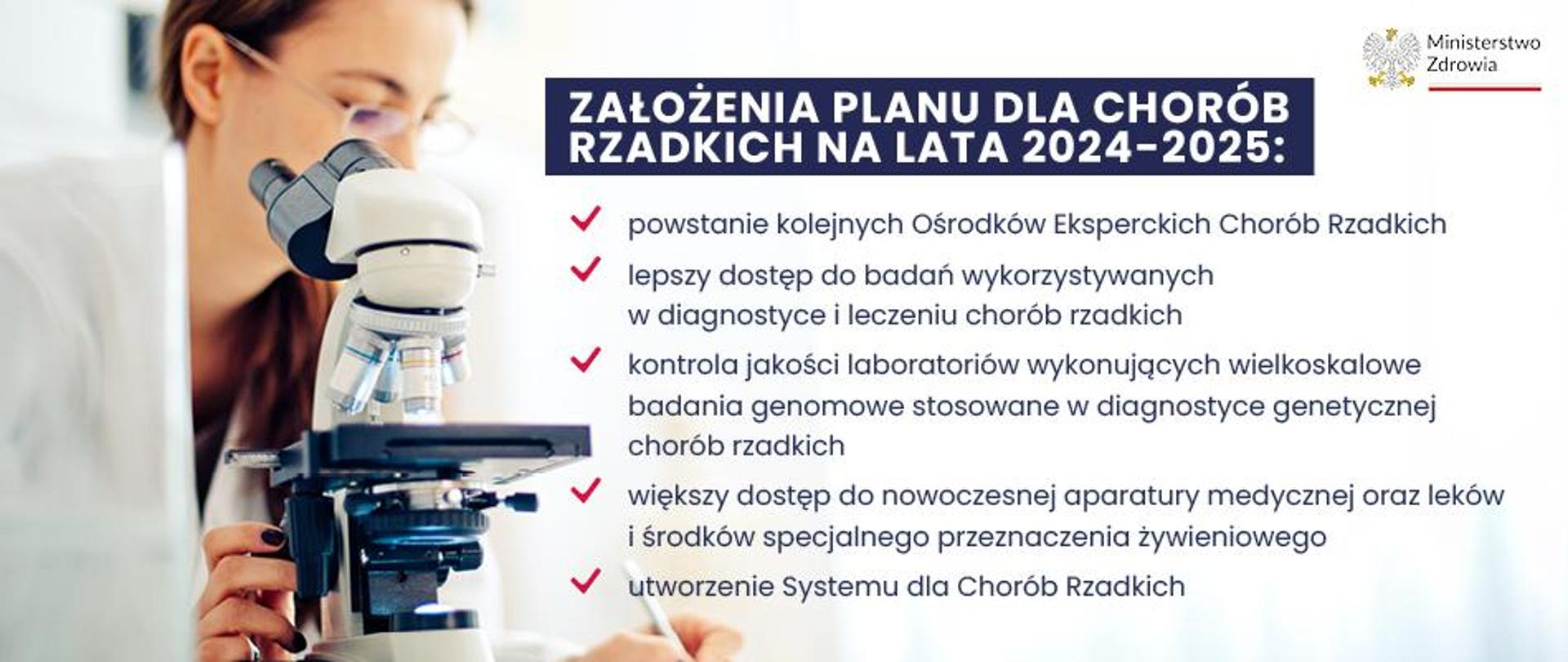 grafika dotycząca założeń Planu dla Chorób Rzadkich