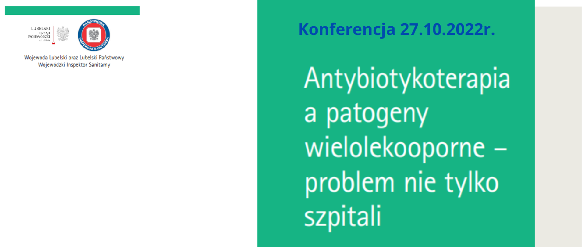 Antybiotykoterapia a patogeny wielolekooporne-konferencja