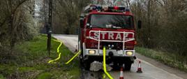 Ćwiczenia strażaków na obiekcie Kościoła w miejscowości Cudzynowice
