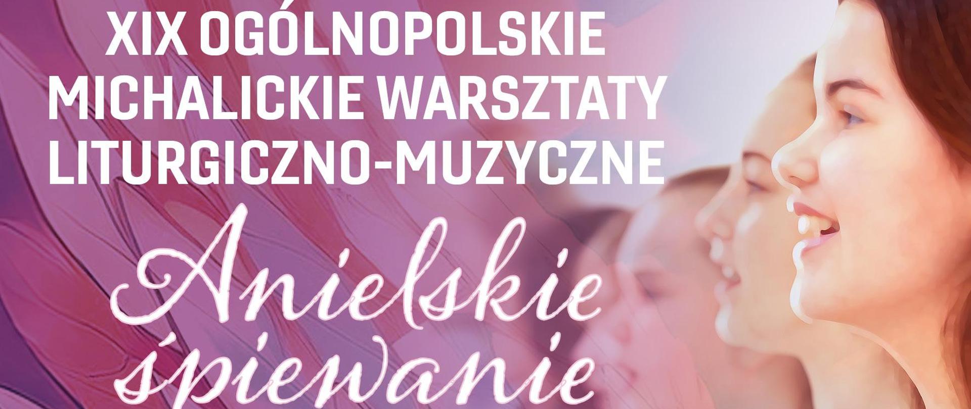 Plakat informujący o warsztatach, kolorystyka plakatu w barwach różu i fioletu, w górnej części plakatu tytuł oraz wykonawcy warsztatów, poniżej data i miejsce wydarzenia. W dolnej części plakatu loga partnerów. 