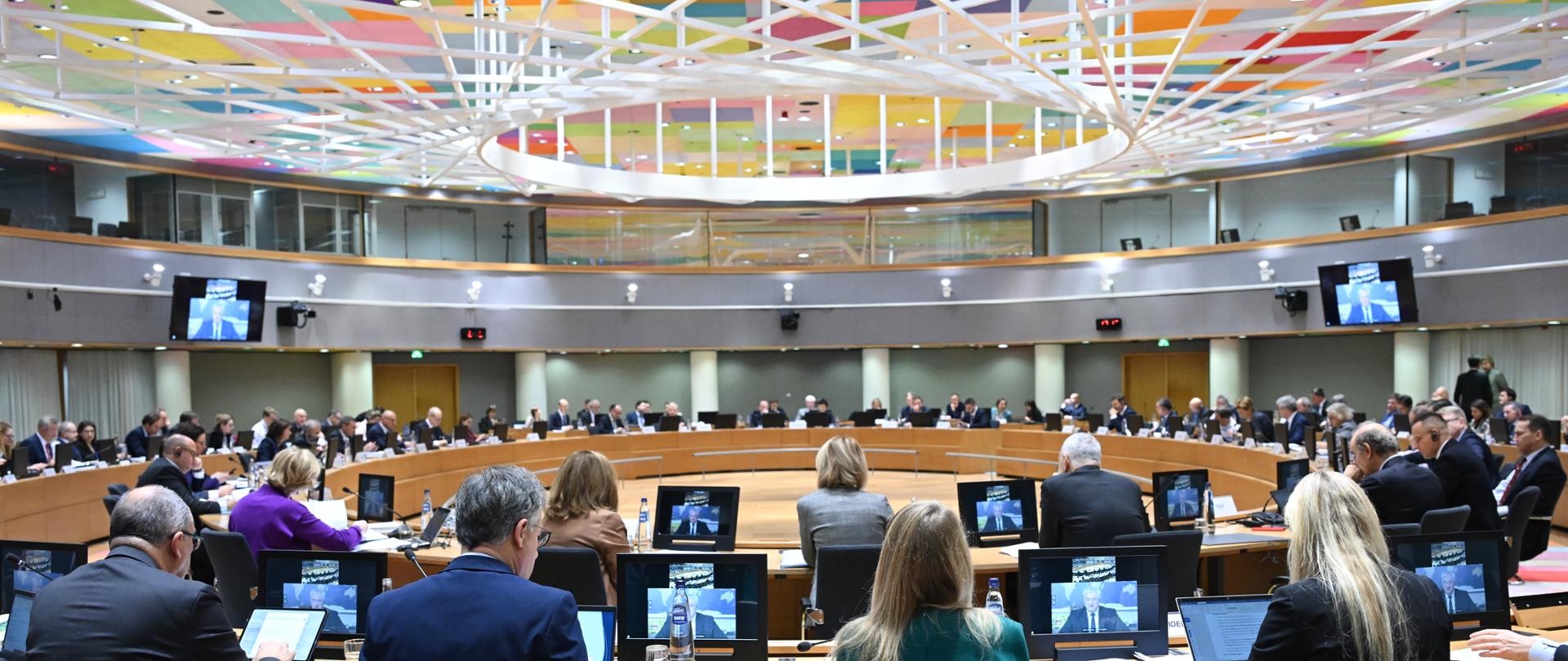 Minister Radosław Sikorski attends Foreign Affairs Council in Brussels