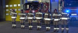 Pińczowscy strażacy oddali hołd druhom, którzy zginęli w wypadku „Minuta dla druhów z Czernikowa”.