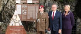 Odkritje spominske table, posvečene čast poljskim vojakom, ki so padli na soški fronti med letoma 1915 in 1917