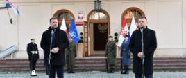 Minister Mariusz Błaszczak meets with Mario Banožić, the Croatian Minister of Defence. Photo Pvt 1st Class Wojciech Król / OC MOD_1