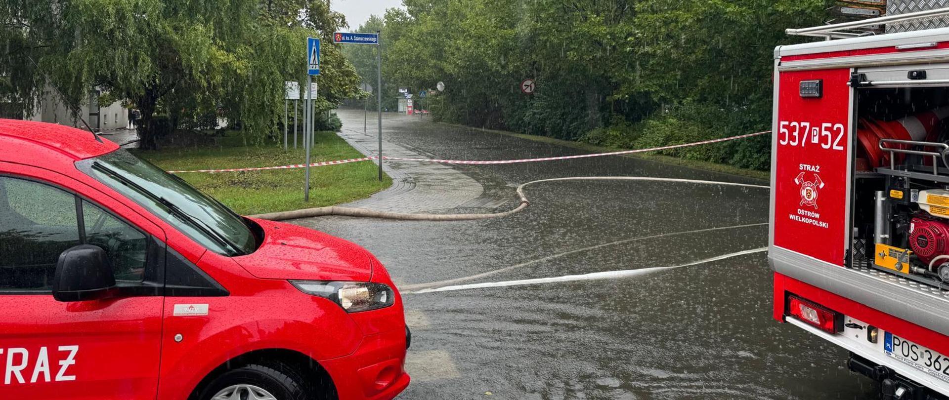 Strażacy podczas działań