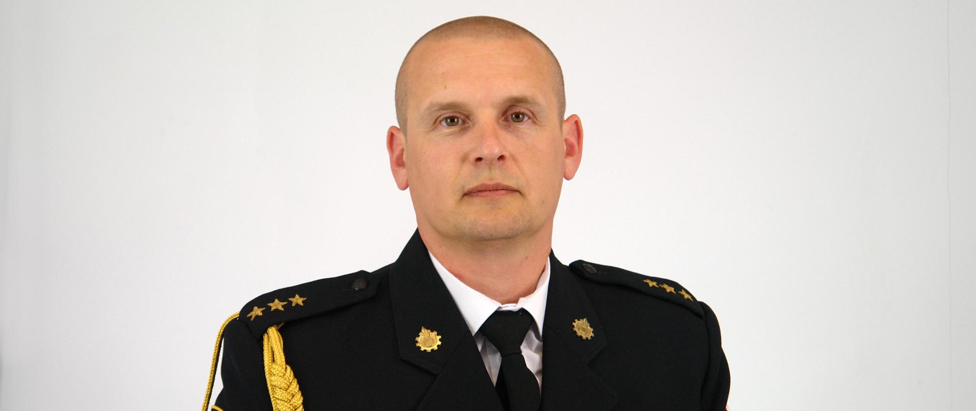Na zdjęciu kpt. Grzegorz Brusiło Zastępca Komendanta Powiatowego PSP w Wałczu