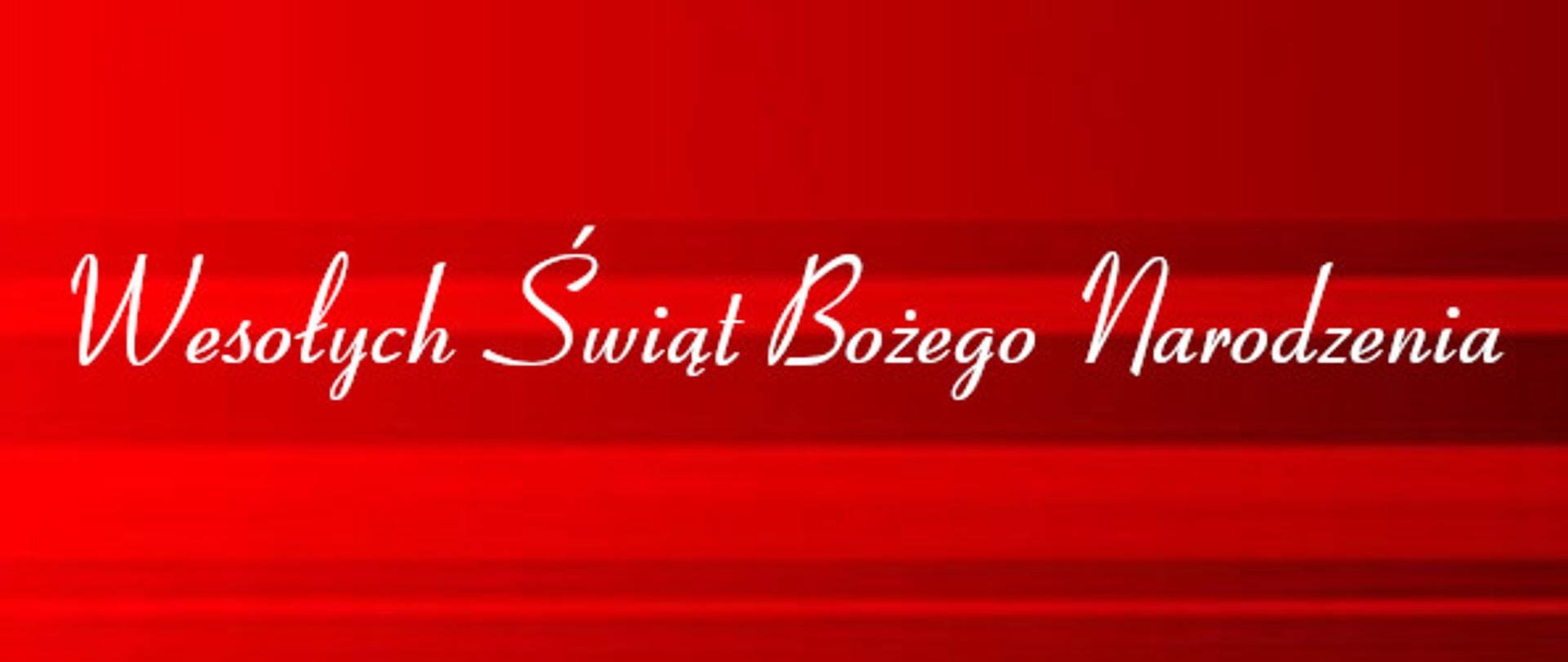 Baner Wesołych Świąt Bożego Narodzenia