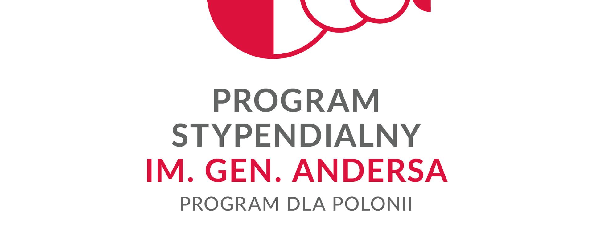 NAWA gen. Anders scholarships programme logo