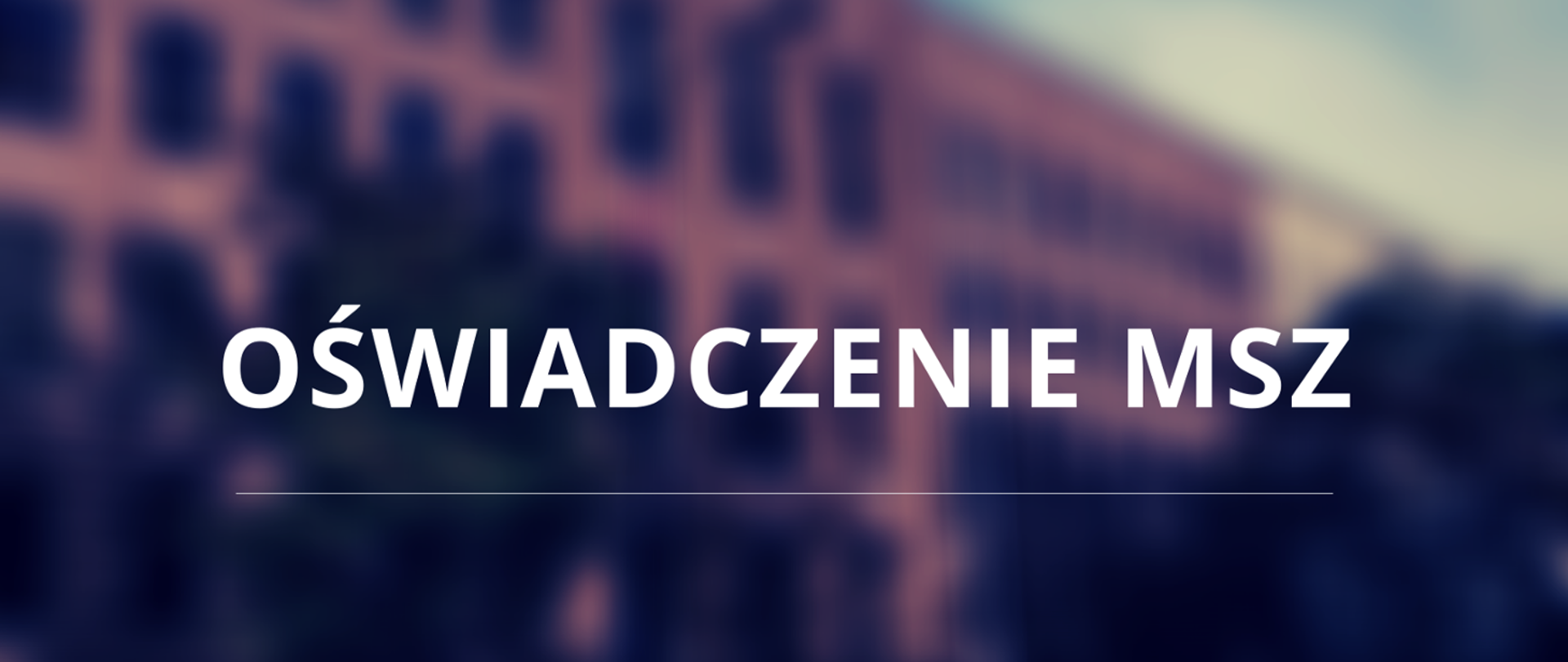 oświadczenie