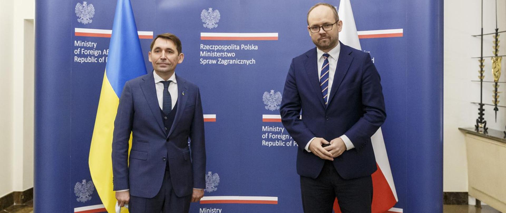 Marcin Przydacz i Mykoła Toczycki.