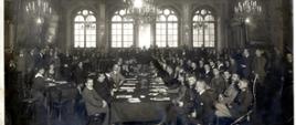 Pierwsze plenarne posiedzenie Konferencji Pokojowej w Rydze, 22 września 1920 r. 