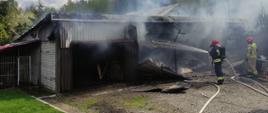 Pożar garażu w miejscowości Cło