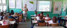 Zajęcia edukacyjne dla dzieci uczestniczących w półkoloniach w Szkole Podstawowej im. T. Kościuszki w Zbrosławicach 