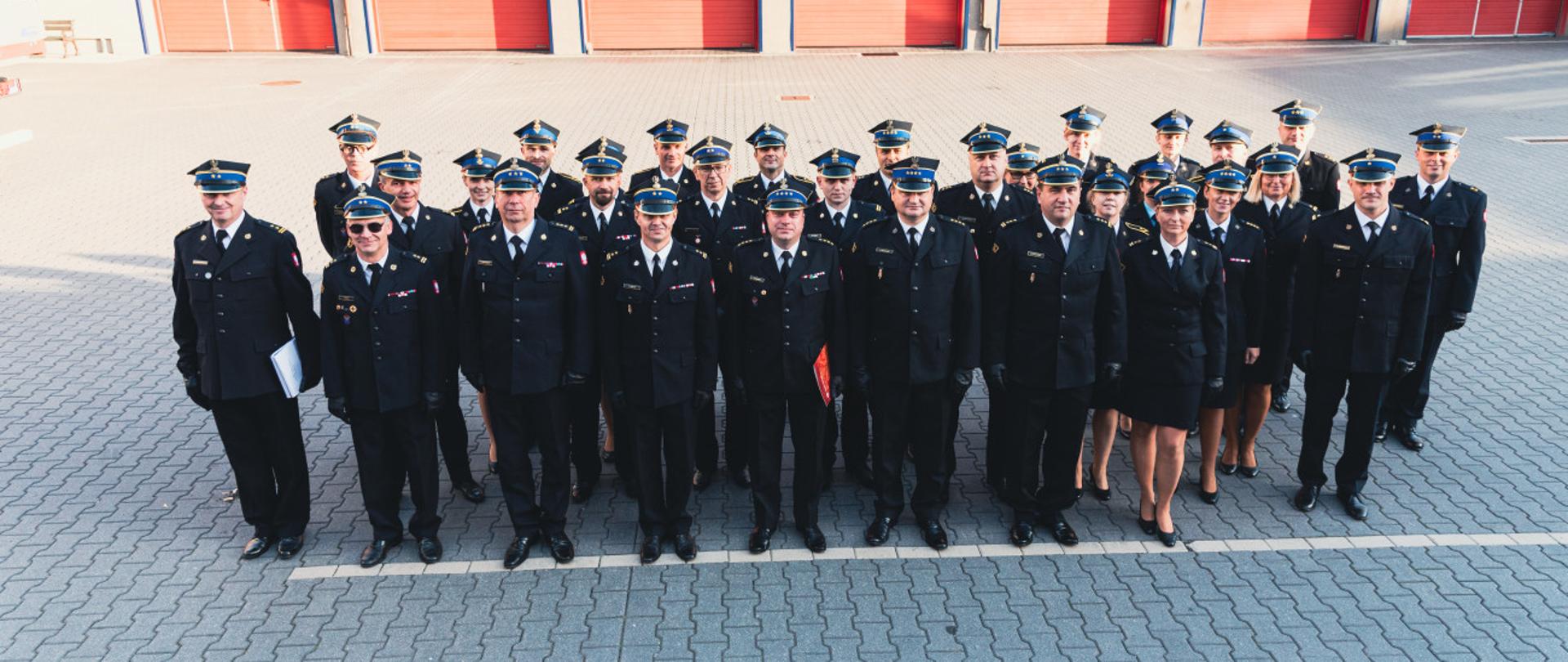 Zakończenie służby przez st. kpt. Adama Zbuckiego w Szkole Aspirantów Państwowej Straży Pożarnej w Poznaniu.