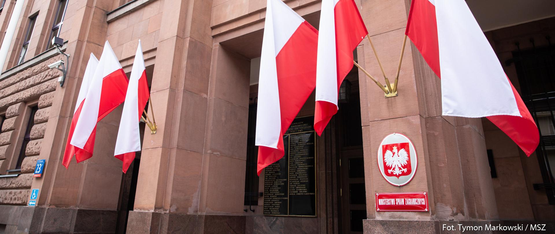 Front of the building of the Ministry of Foreign Affairs of Poland