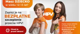 Plakat szczepienia p/HPV