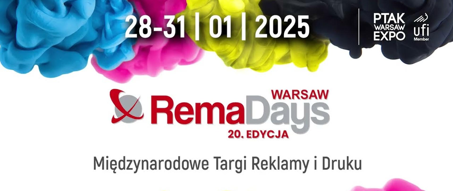 Wielobarwny plakat promujący wydarzenie w dniach 28-31.01.2025 w Ptak Warsaw Expo