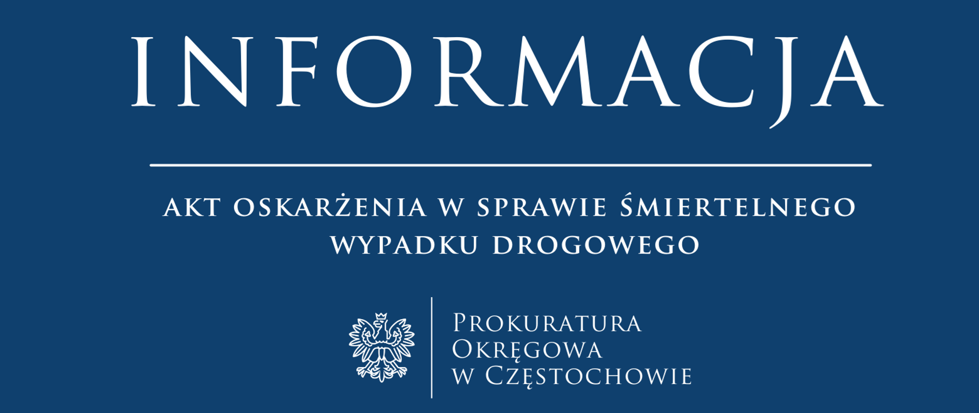 akt oskarżenia w sprawie śmiertelnego wypadku drogowego