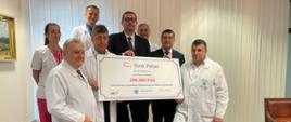 Darowizna od Banku Pekao S.A. na dostosowanie pomieszczeń Kliniki Kardiochirurgii do celów hospitalizacji pacjentów po przeszczepów płuc
