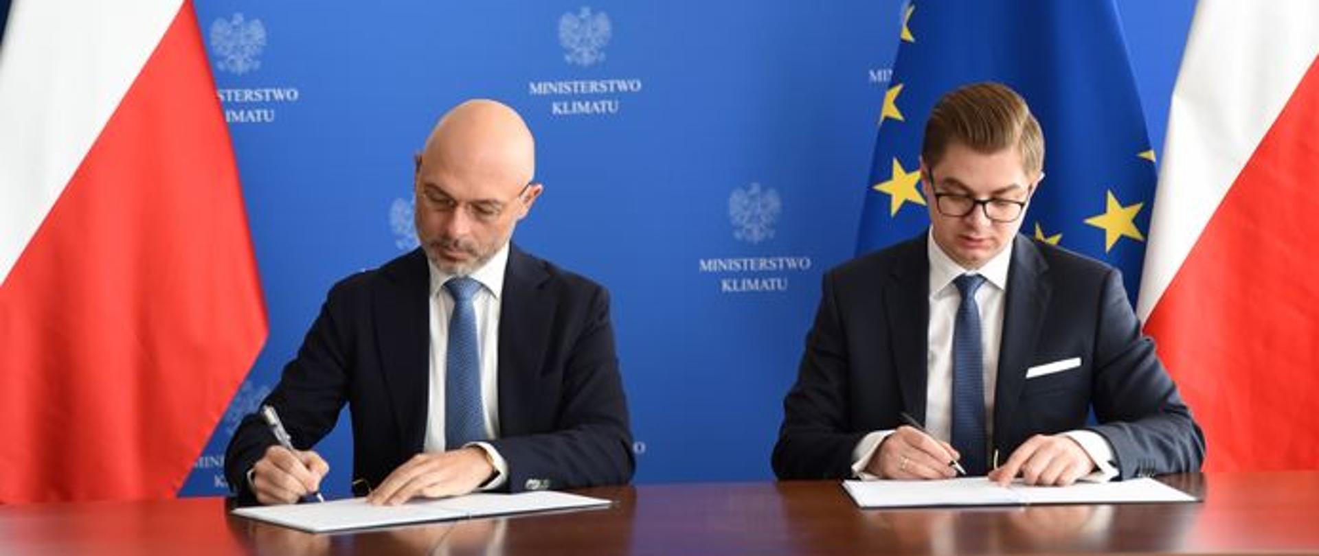 Minister of Climate - Mr Michał Kurtyka and PAA President Dr Łukasz Młynarkiewicz 