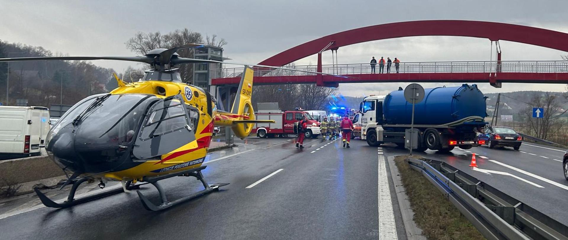 Wypadek w Głogoczowie DK7 