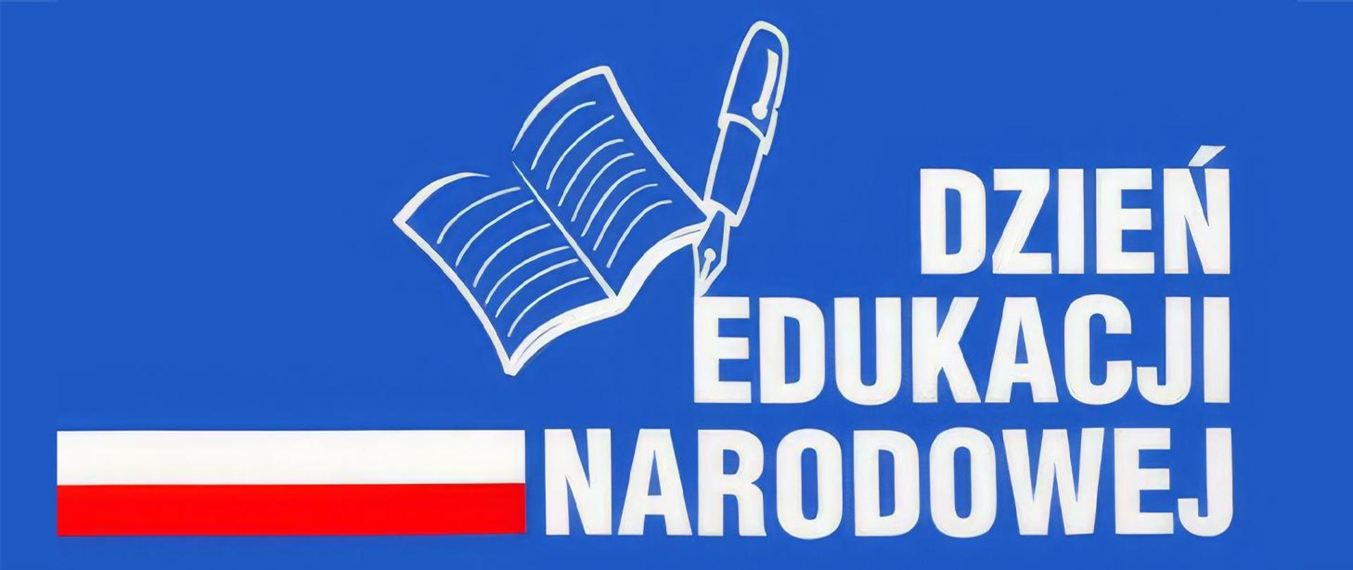 Baner z napisem dzień edukacji narodowej.