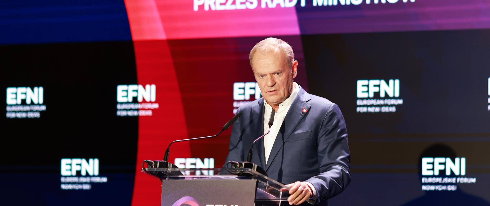 premier donald tusk podczas efni2024