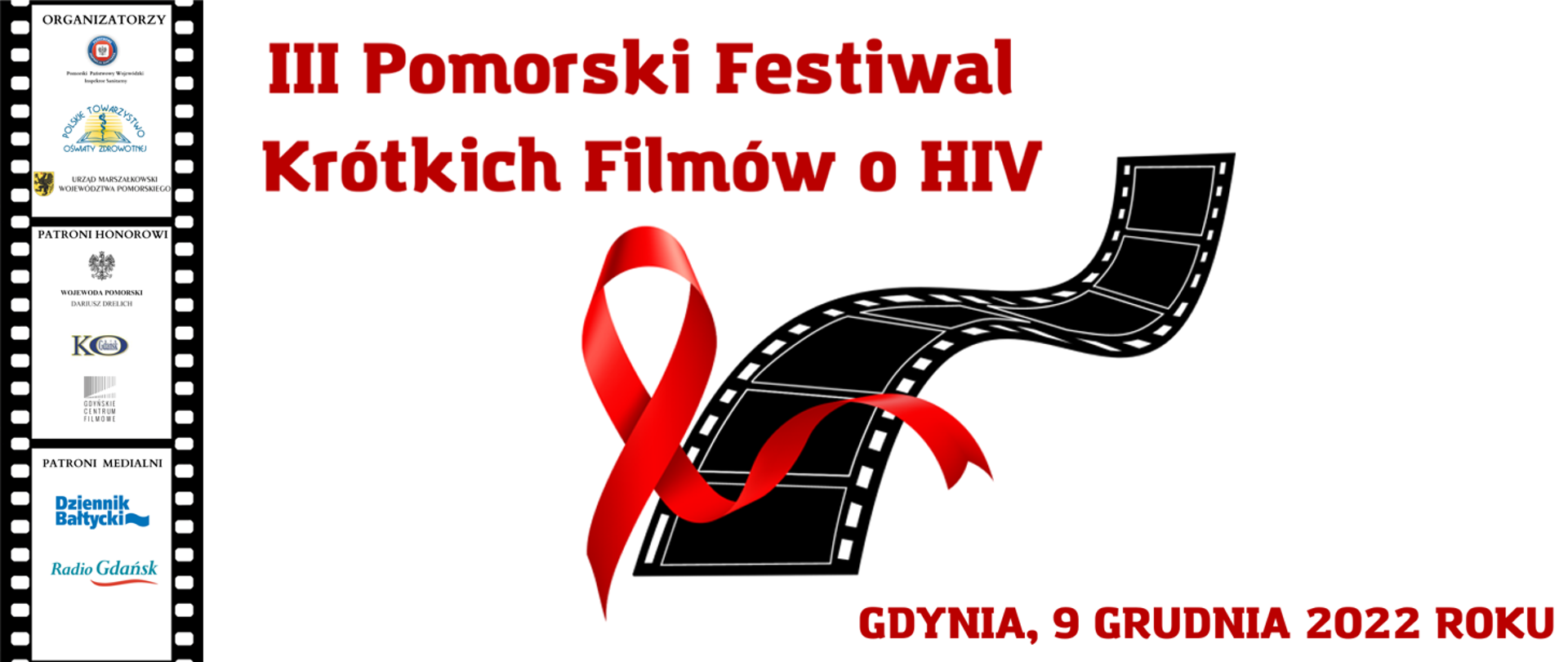 Plakat III Pomorskiego Festiwalu Krótkich Filmów o HIV