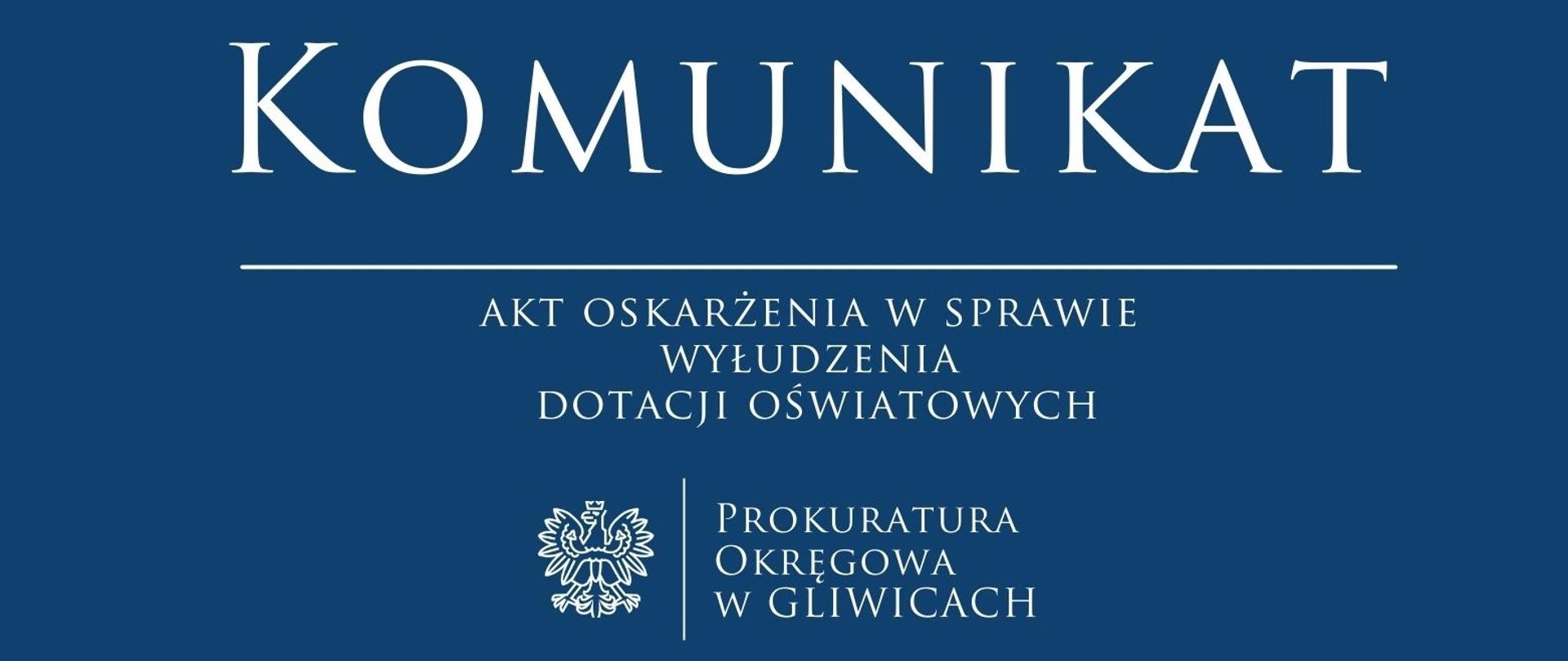 Akt oskarżenia w sprawie wyłudzenia dotacji oświatowych