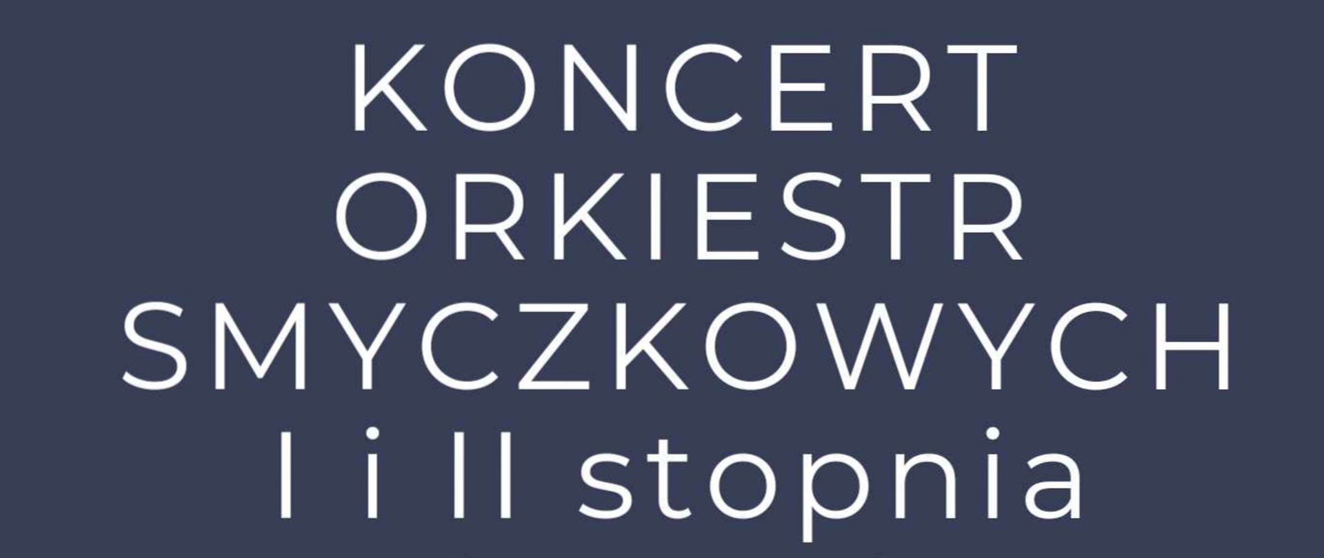 baner - nazwa koncertu