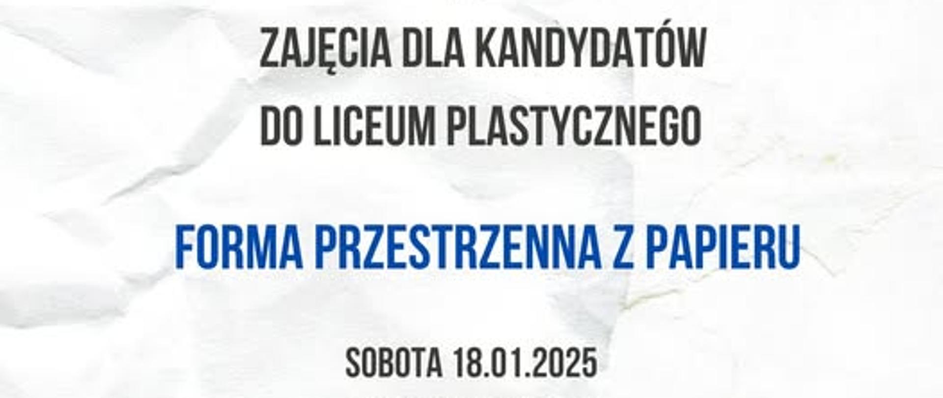 Zajęcia dla kandydatów do PLSP