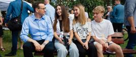 Prime Minister during the Family 800 plus picnic in Tychy.