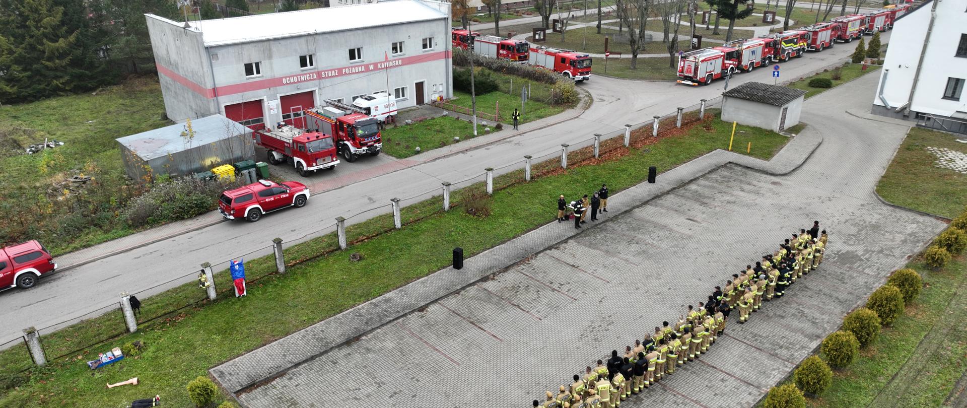 Zbiórka strażaków OSP i odprawa przed ćwiczeniami