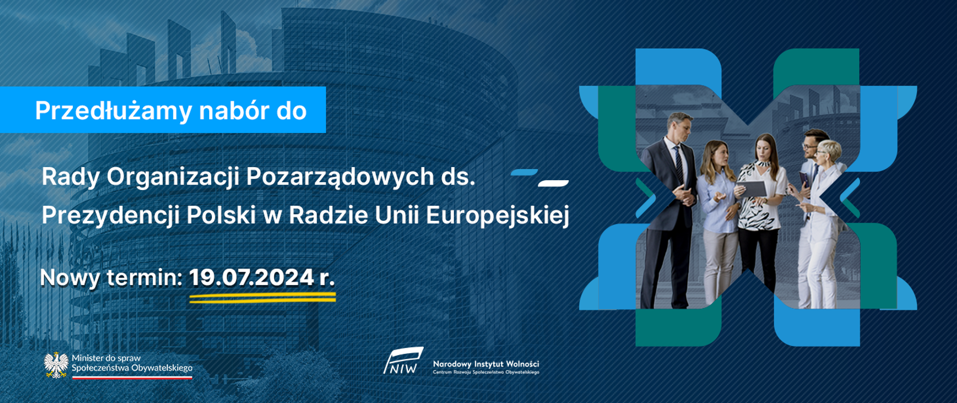 Nowy termin naboru do Rady Organizacji Pozarządowych ds. Prezydencji Polski w Radzie UE