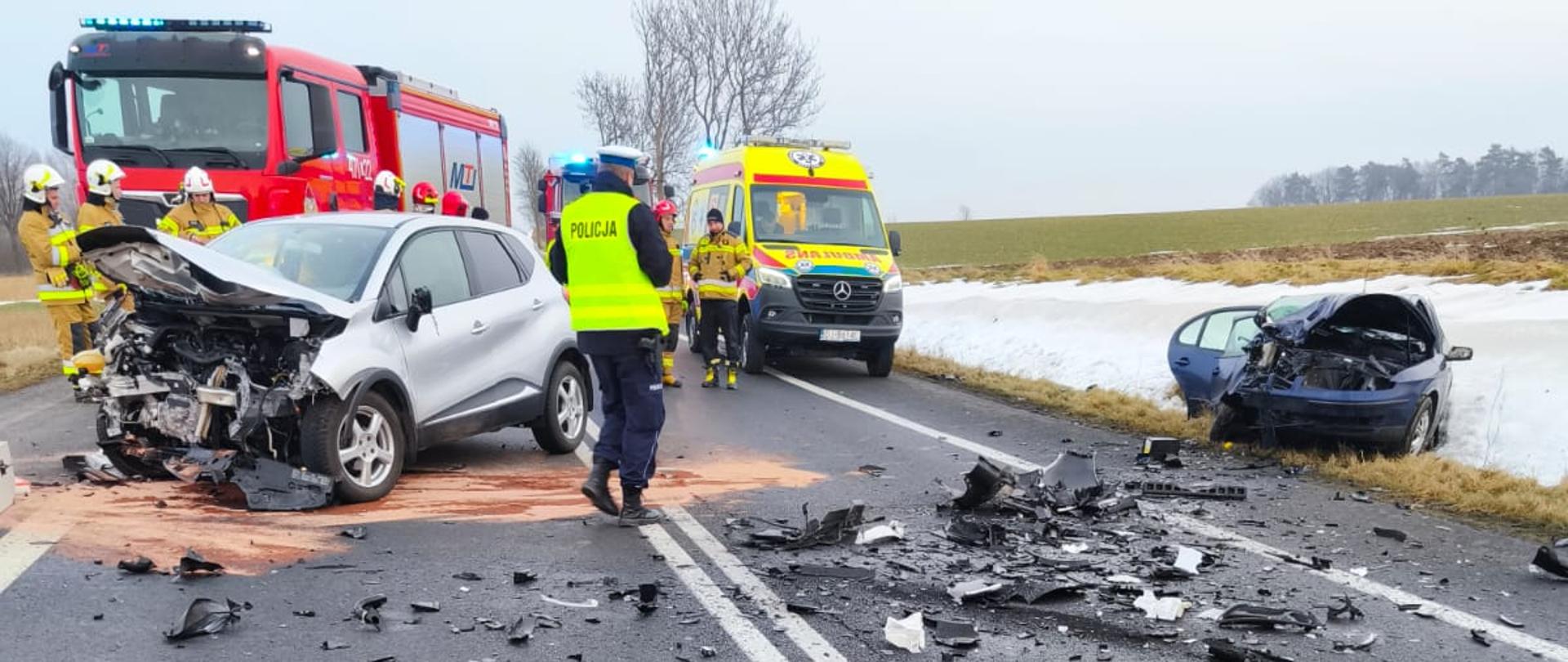 Strażak po służbie udzielił pomocy na miejscu wypadku samochodowego w Pisarzowicach