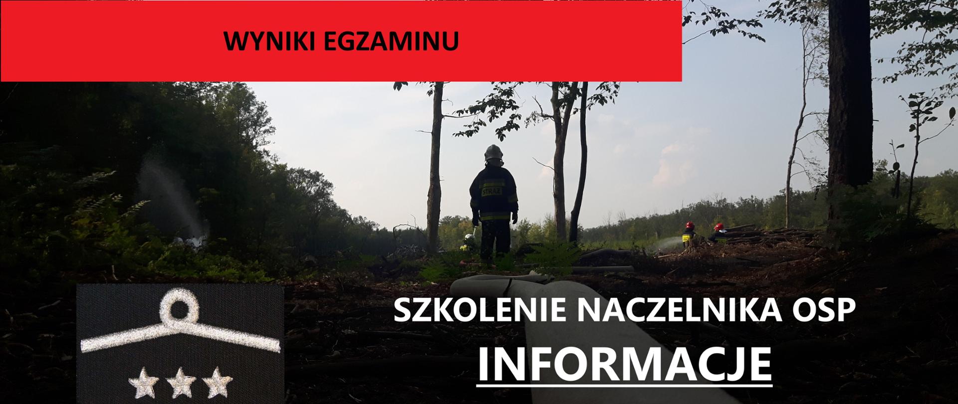 Wyniki egzaminu szkolenie naczelników OSP