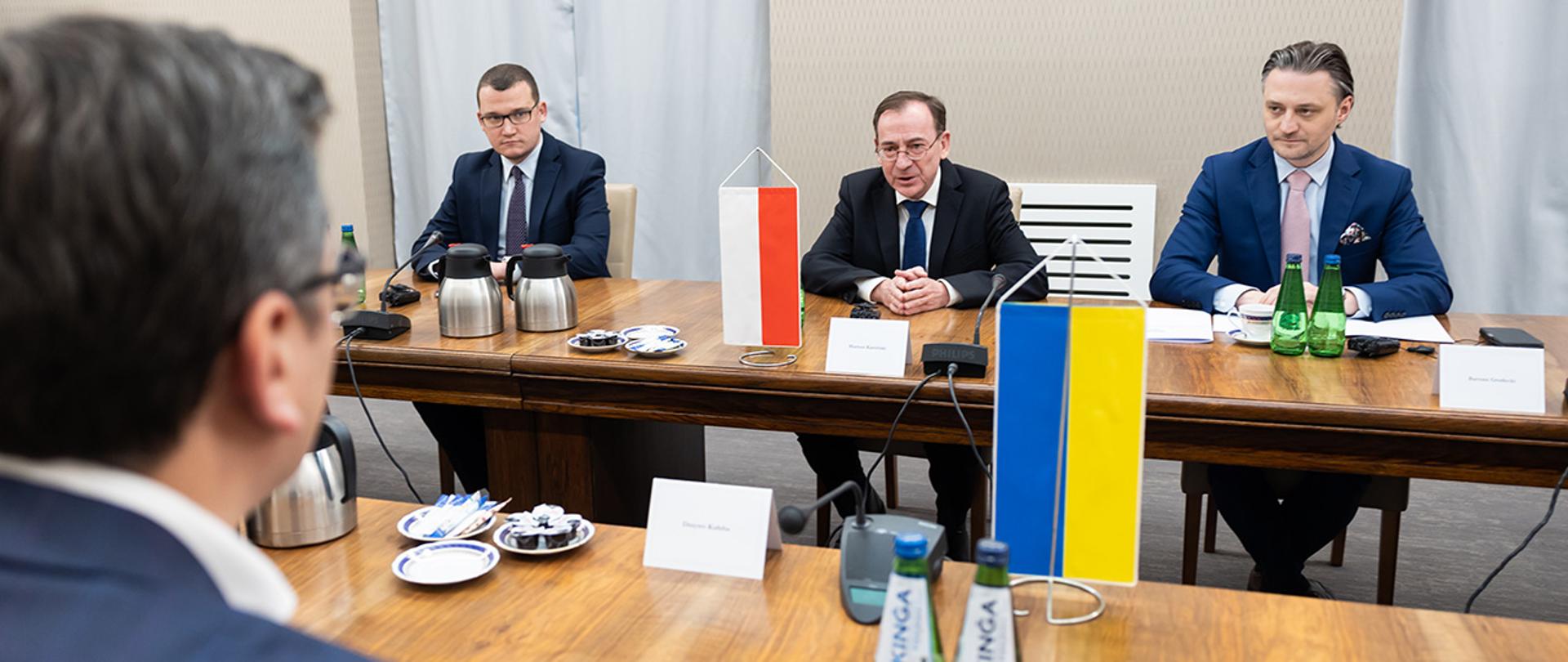 Minister Mariusz Kamiński met with Dmytro Kuleba, Minister of Foreign Affairs of Ukraine.